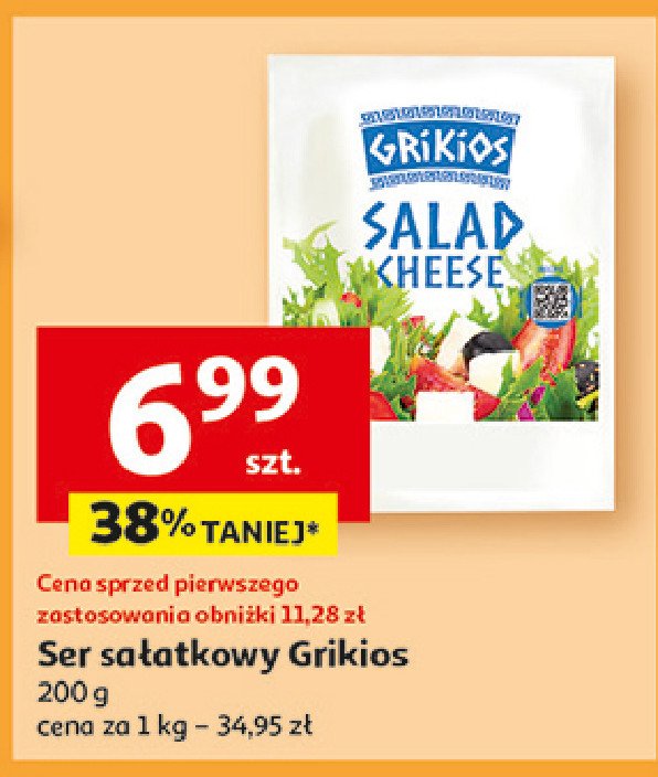 Ser sałatkowy w kostce Grikios promocja