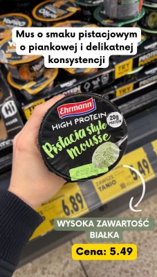 Mus proteinowy o smaku pistacji promocja w Kaufland