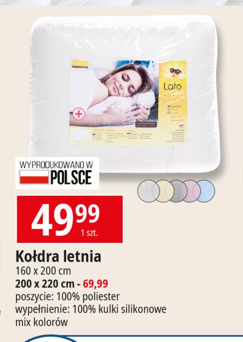 Kołdra letnia 200 x 220 cm promocja