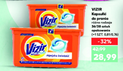 Kapsu艂ki do prania Vizir alpine fresh promocja