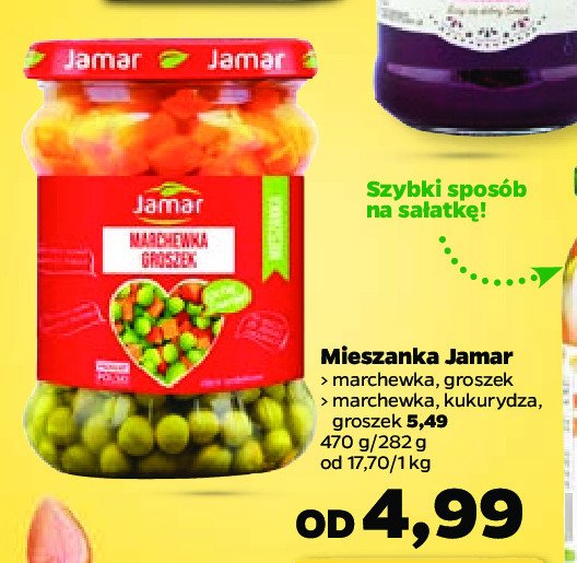 Mieszanka warzywna groszek-marchewka-kukurydza Jamar promocja