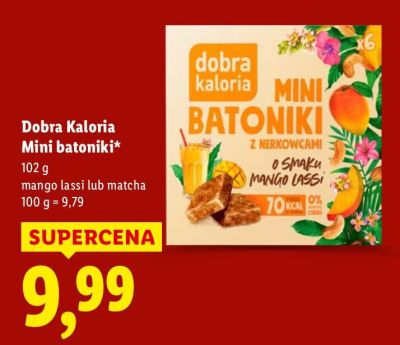 Dobra Kaloria Mini batoniki mango lassi  promocja w Lidl