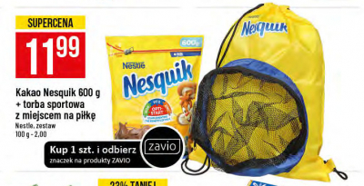 Kakao + plecak Nesquik promocja