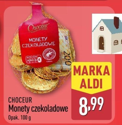 Monety czekoladowe  promocja w Aldi