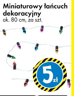 Miniaturowy łańcuch dekoracyjny ok. 80 cm promocja w Tedi