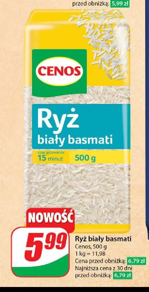 Ryż biały basmati Cenos promocja