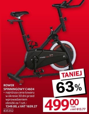 Rower spinningowy C4604 promocja w Selgros
