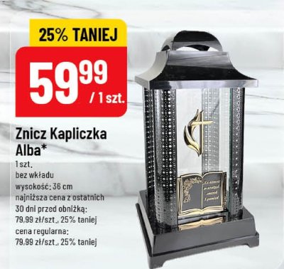 Znicz Kapliczka Alba promocja w POLOmarket