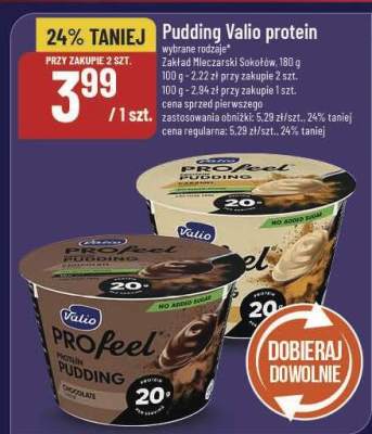 Pudding proteinowy Valio promocja w POLOmarket