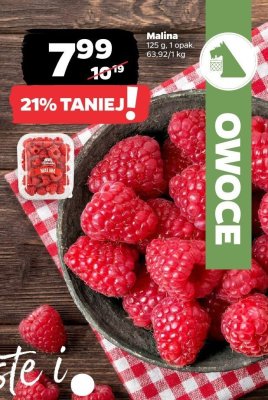 Malina 125 g promocja w Netto