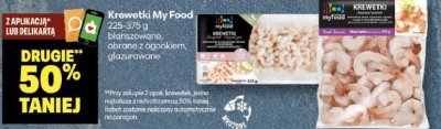 Krewetki My Food promocja w Delikatesy Centrum