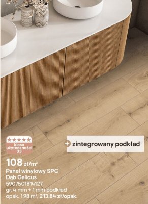 Panel winylowy SPC Dąb Galicus promocja w Castorama