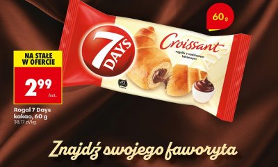 Rogal 7 Days Croissant kakao promocja w Biedronka