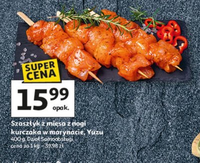 Szaszłyk z mięsa kurczaka w marynacie yuzu promocja