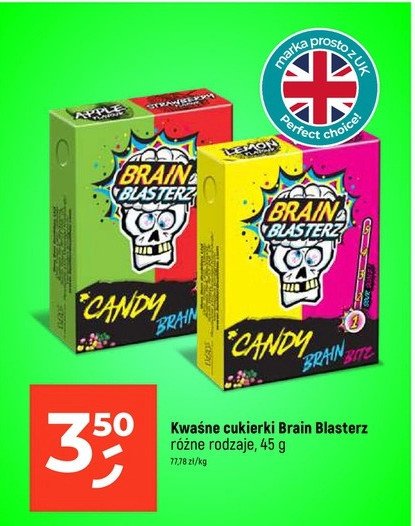 Cukierki kwaśne truskawka i jabłko BRAIN BLASTERZ Bon bon buddies promocja