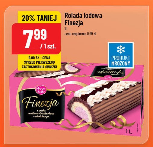 Rolada waniliowo-truskawkowo-czekoladowa Amore gusto promocja