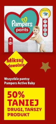 Pantsy Pampers Active Baby różne rozmiary promocja w Lidl