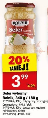 Seler wyborny Rolnik, 340 g / 180 g promocja w Twój Market