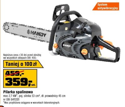 Pilarka spalinowa promocja w OBI