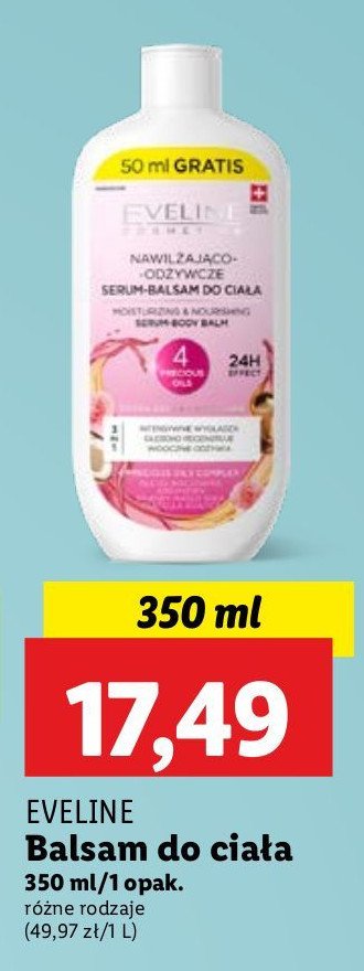 Nawilżająco-odżywczy serum-balsam do ciała Eveline promocja