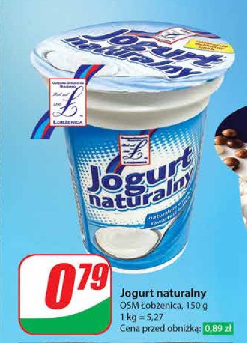 Jogurt naturalny Osm łobżenica promocja