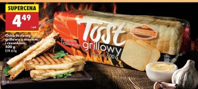 Chleb tostowy grillowy z mas艂em i czosnkiem Oskroba promocja