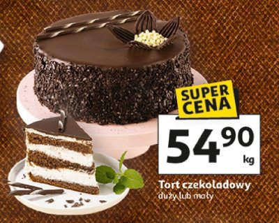 Tort czekoladowy duży U.B mały promocja w Auchan