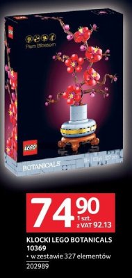 Klocki LEGO Botanicals 10369 w zestawie 327 elementów 202989 promocja w Selgros