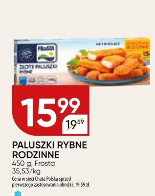 Paluszki rybne rodzinne Frosta promocja w Chata Polska