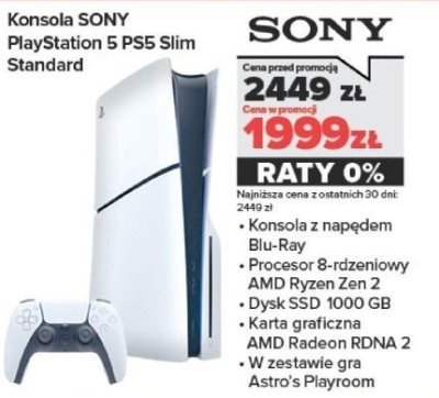 Konsola PlayStation 5 PS5 Slim Standard promocja w NEONET