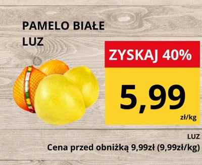 Pomelo białe luz promocja w Supeco