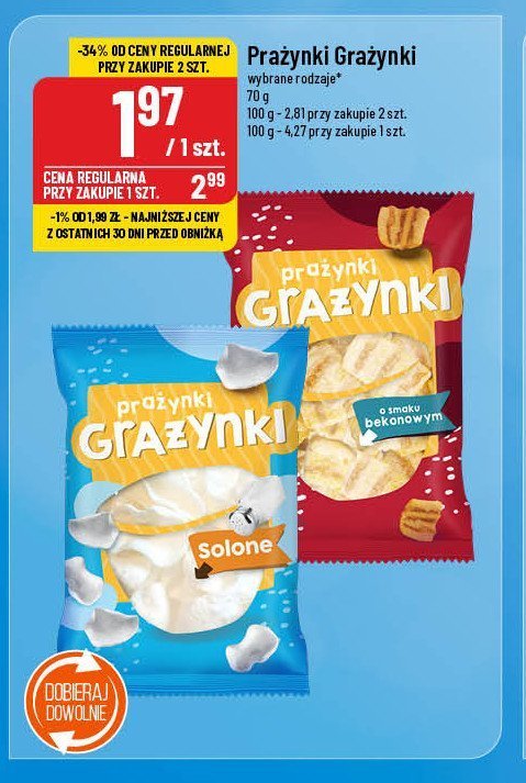 Prażynki solone Grażynki promocja