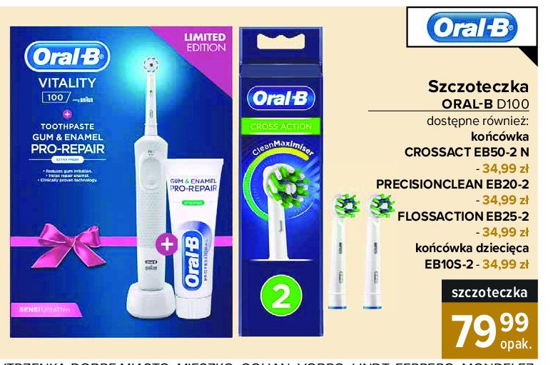 Końcówki do szczoteczek eb20-2 Oral-b vitality precision clean promocja