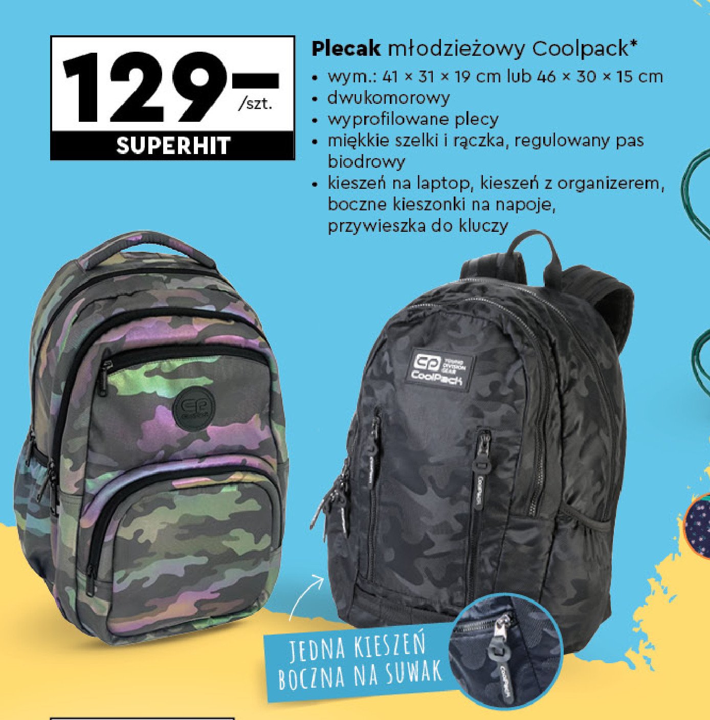 Plecak szkolny 46 x 30 x 15 cm Coolpack promocja