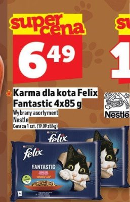 Karma dla kota Felix Fantastic 85 g promocja w TOPAZ