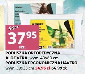 Poduszka ergonomiczna havero 33 x 50 cm Wendre promocja