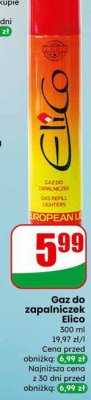 Gaz do zapalniczek Elico promocja w Dino