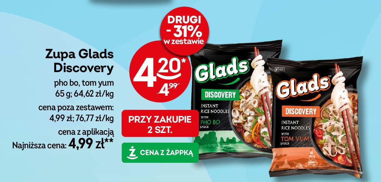 Zupka discovery pho Glads promocja