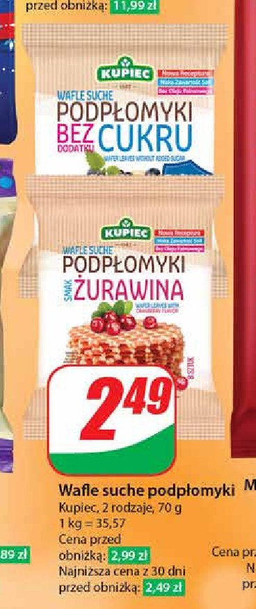 Podpłomyki z żurawiną Kupiec promocja