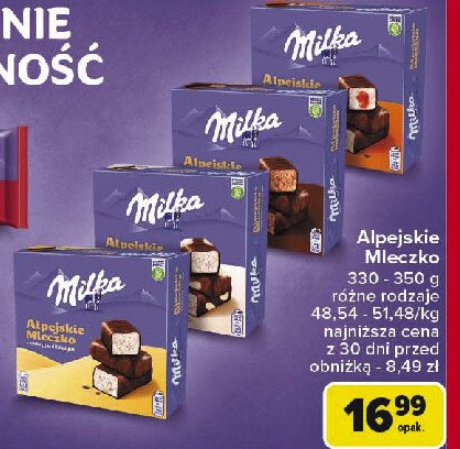 Czekoladki happy cows Milka alpejskie mleczko promocja w Carrefour