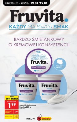 Jogurt śmietankowy 220g promocja w Biedronka