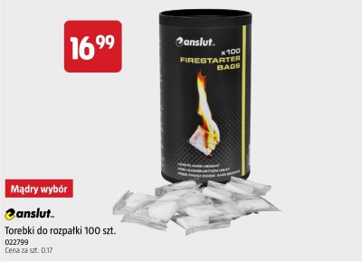 Torebki do rozpałki Anslut 100 szt. promocja w Jula