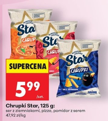 Chrupki Star, 125 g promocja w Biedronka