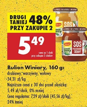 Bulion drobiowy Winiary promocja w Biedronka
