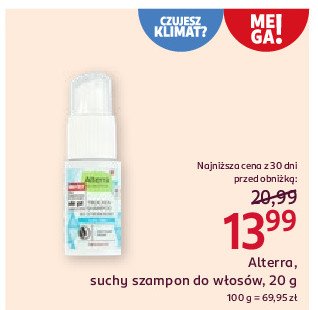 Szampon do włosów suchy Alterra promocja