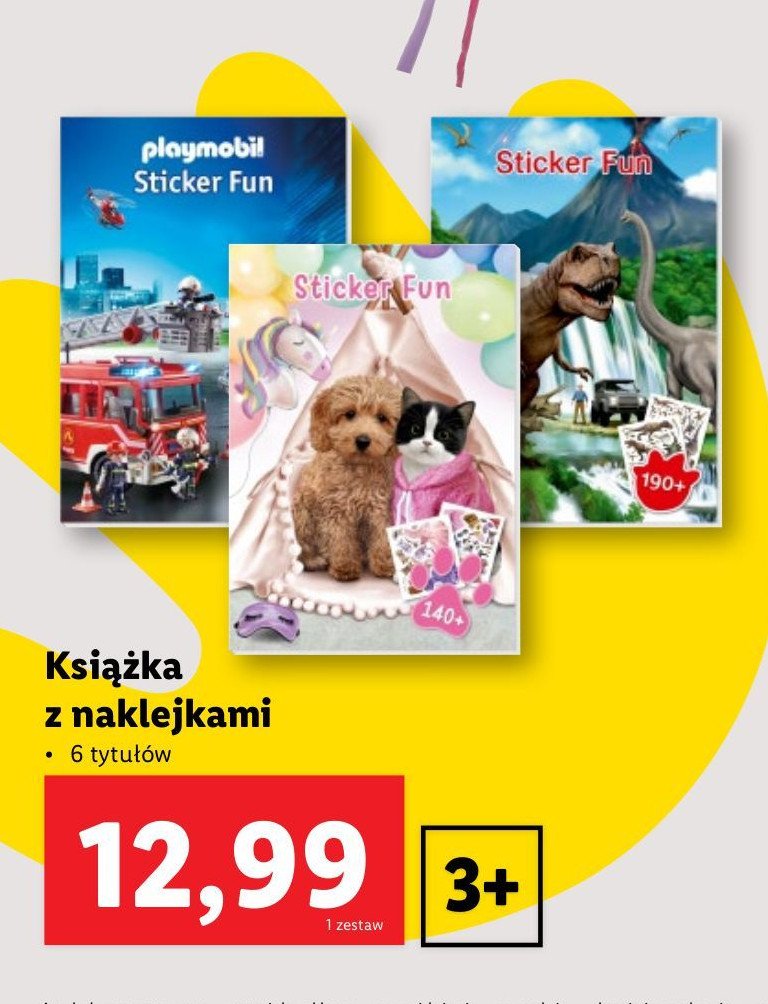 Ksiązka z naklejkami promocja