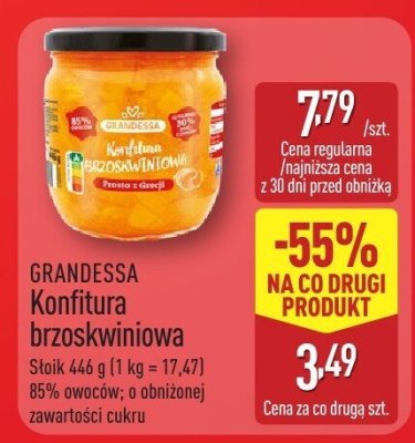 Konfitura brzoskwiniowa promocja w Aldi