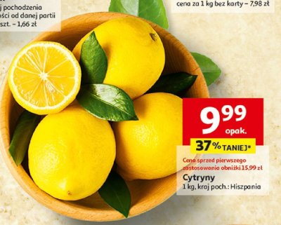 Cytryny promocja w Auchan