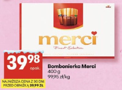 Bombonierka Merci promocja w Delikatesy Centrum