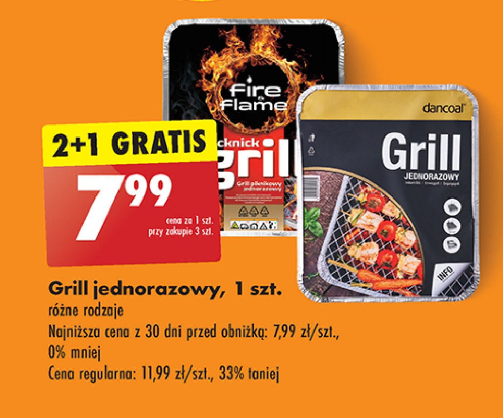 Grill jednorazowy Fire & flame promocja